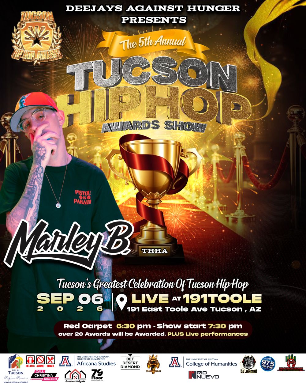 The 5th Annual Tucson Hip Hop Awards Show flyer